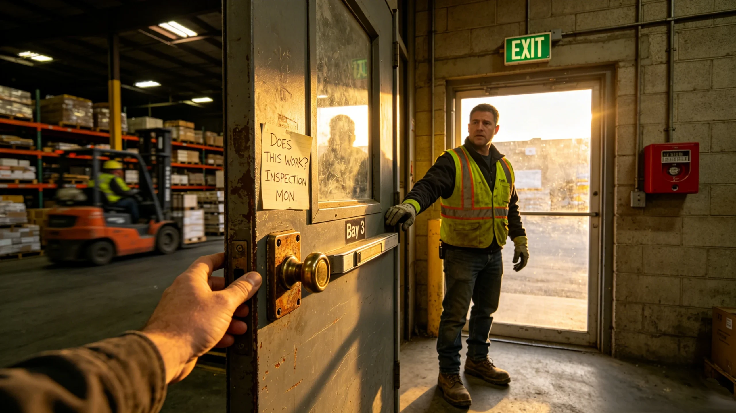 The Unvarnished Truth About Warehouse Doors and Panic Bars 1 scaled